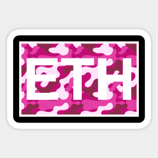 Ethereum Pink Camo Inside Sticker